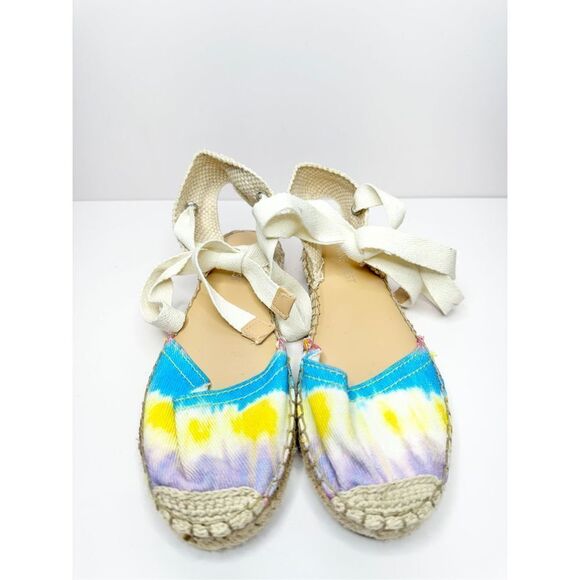 Nine West Mage Meow Bandana Espadrille Flat‎ Sandal Tie Dye Size 5 - Picture 2 of 10